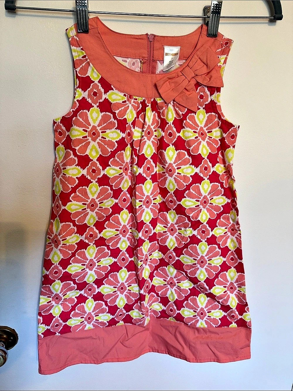 Gymboree Floral Dress in Pink & Red Size 7 NWT
